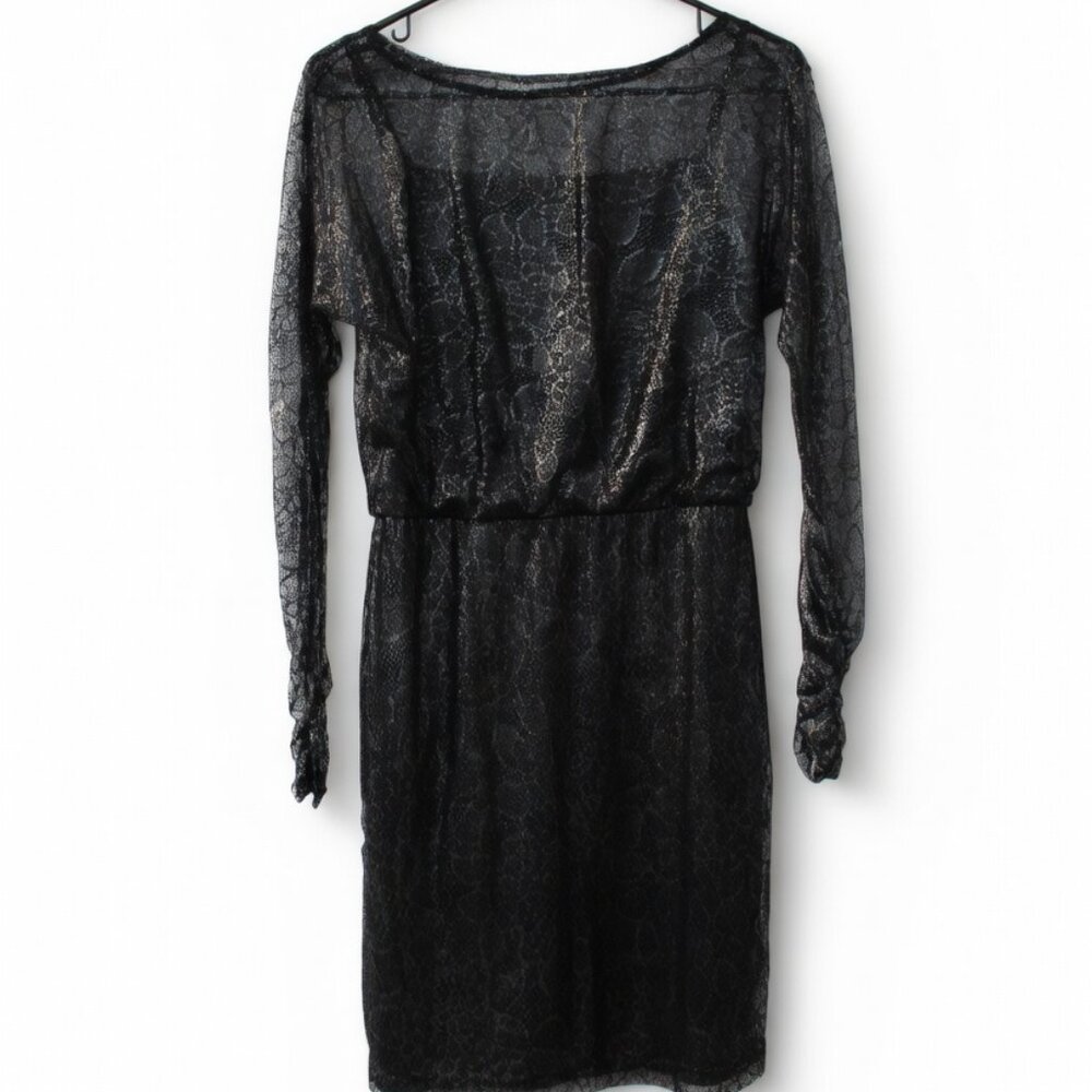 NWT American Living Metallic Lace Ruched Dress | Size 4